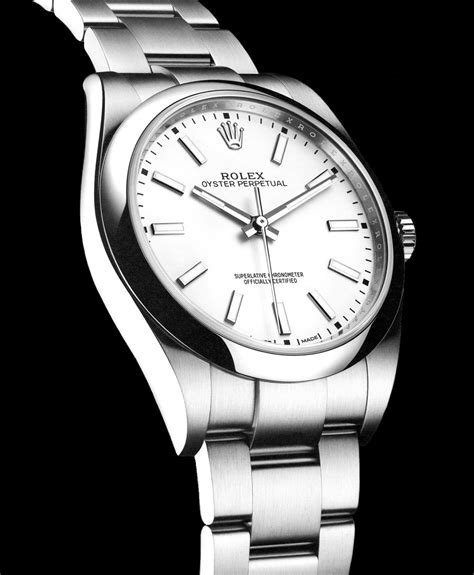 rolex oyster perpetual bianco